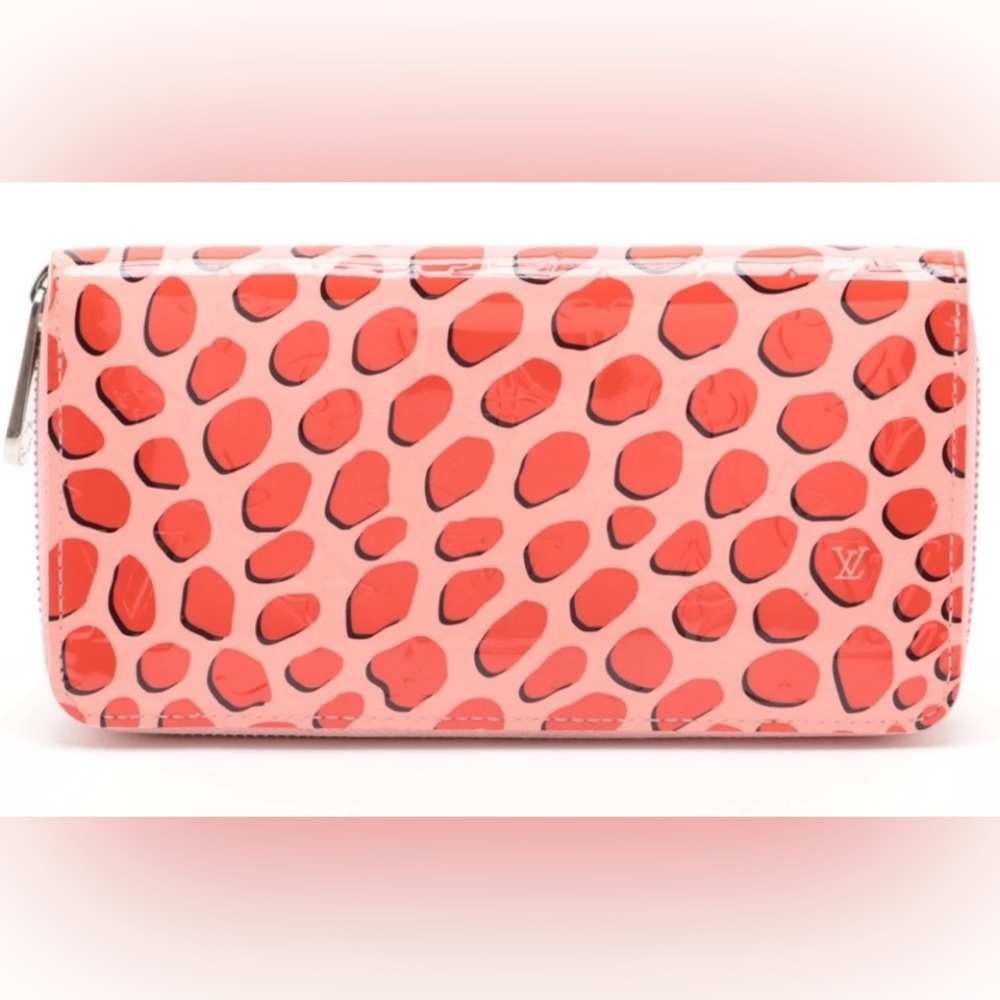 Louis Vuitton Ltd Ed monogram Vernis zippy jungle dots wallet EUC full set